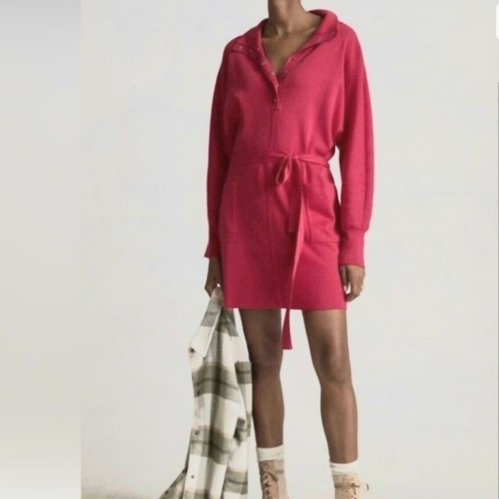 ANTHROPOLOGIE DAILY PRACTICE Polo Knit Mini Dress